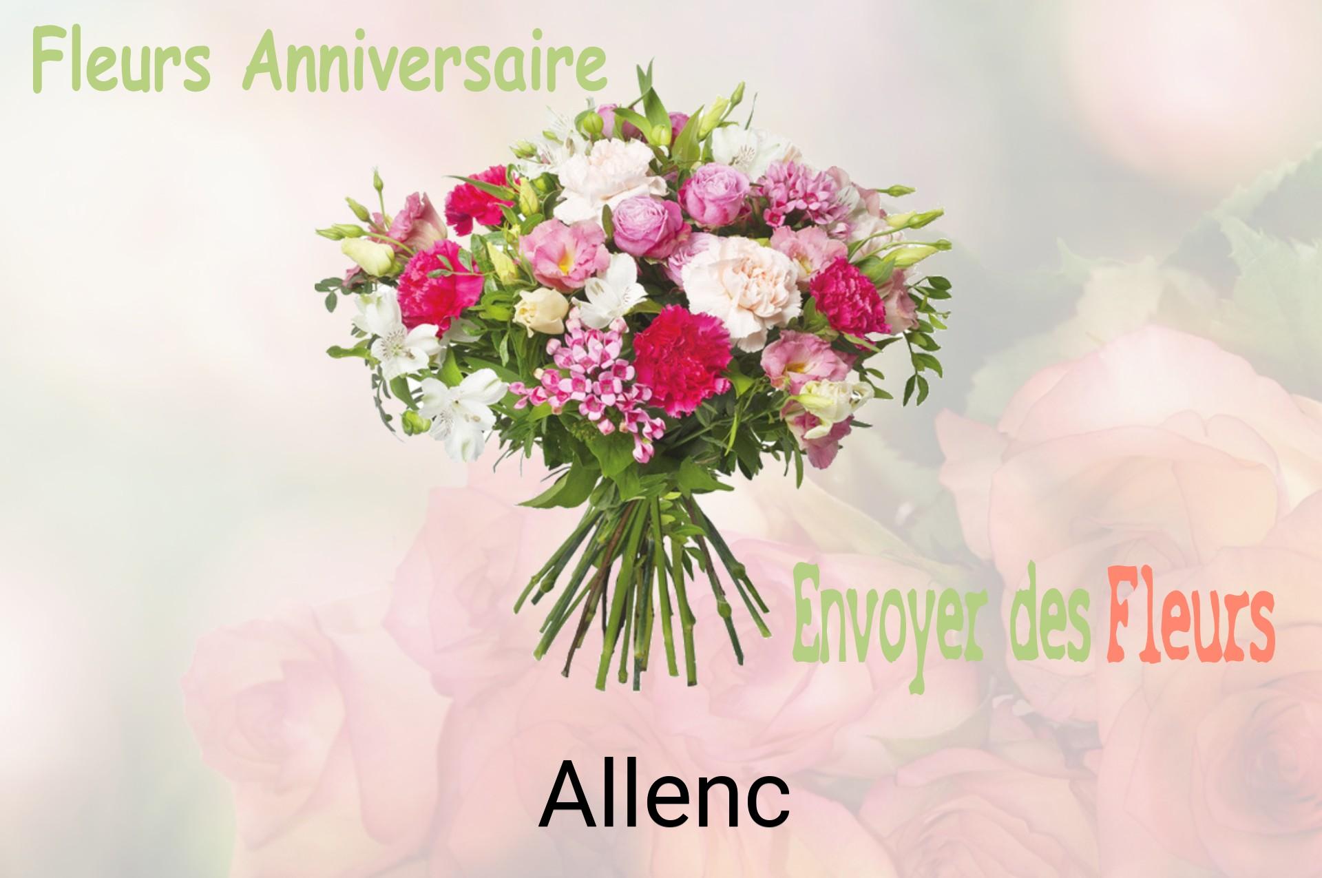 Bouquet de fleurs d’anniversaire livré à Allenc