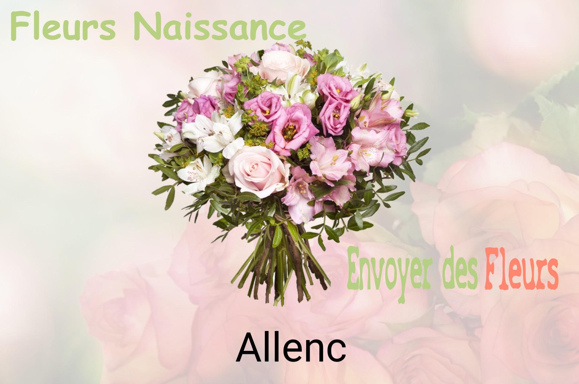 Bouquet de fleurs de naissance livré à Allenc